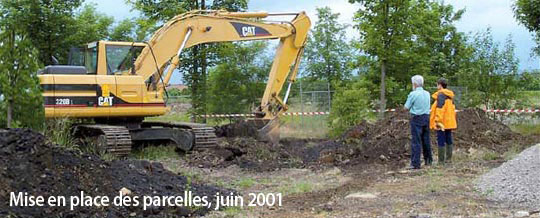 Mise en place des parcelles